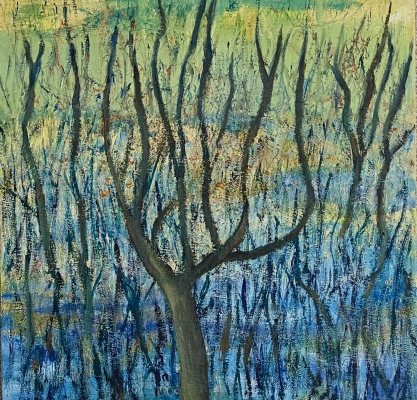 Zwischen Träumen, 60x60cm, 2020